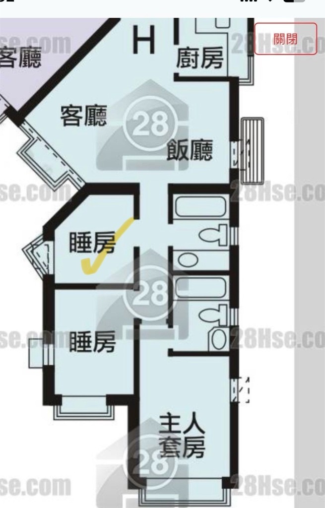 荃灣愉景新城 極高層 找合租室友 （圖片是裝修前的） - 荃灣 - 房間 (合租／分租) - Homates 香港