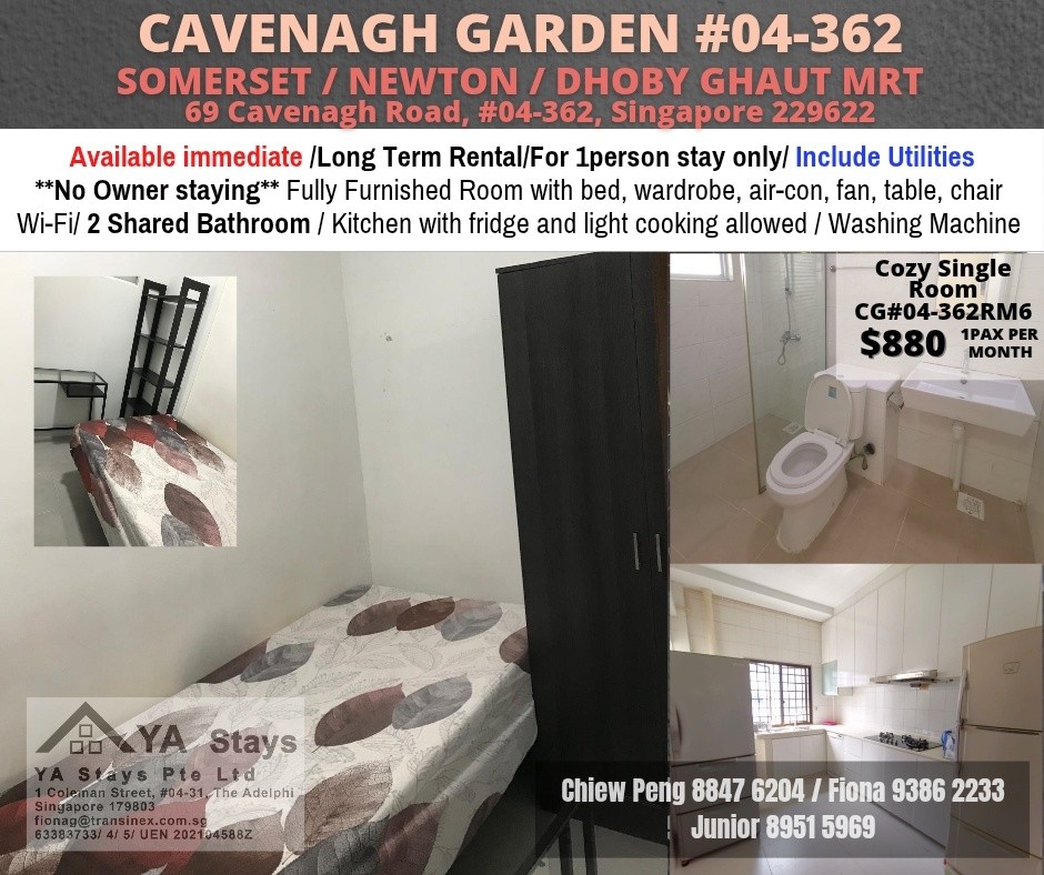 CAVENAGH GARDEN - $880 - Somerset - Flat - Homates Singapore