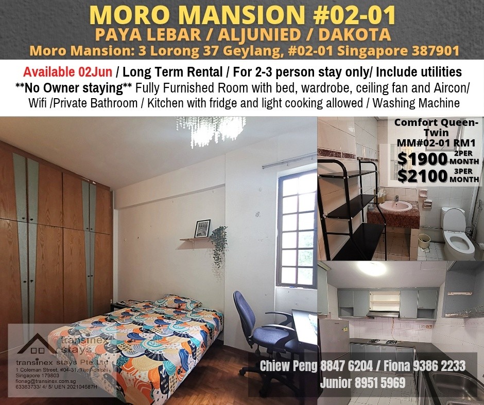 MORO MANSION - $1900 - Geylang - Flat - Homates Singapore