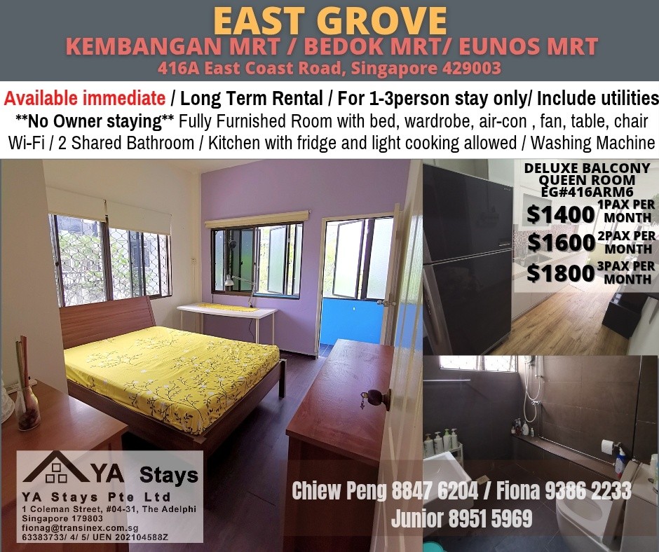 EAST GROVE - $1400 - Kembangan - Flat - Homates Singapore