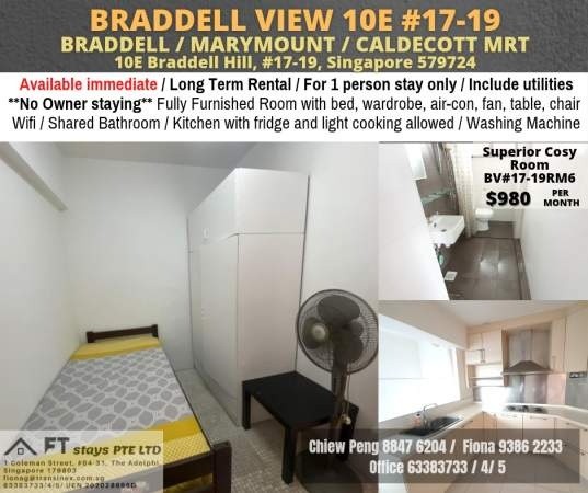 Room For Rent - Braddell (Toa Payoh) - Braddell - Flat - Homates Singapore