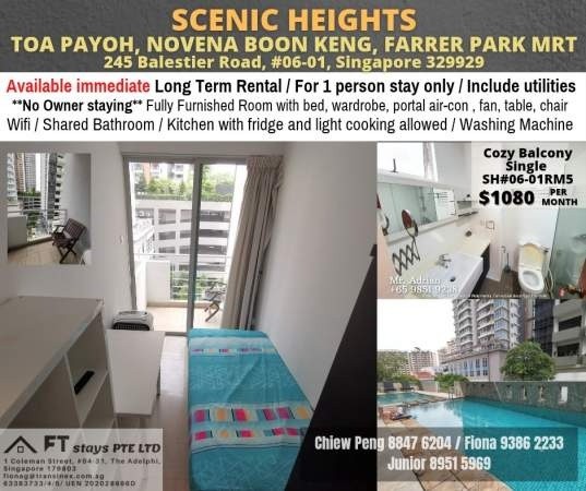 Room For Rent -  ️ SCENIC HEIGHTS - Toa Payoh - Flat - Homates Singapore