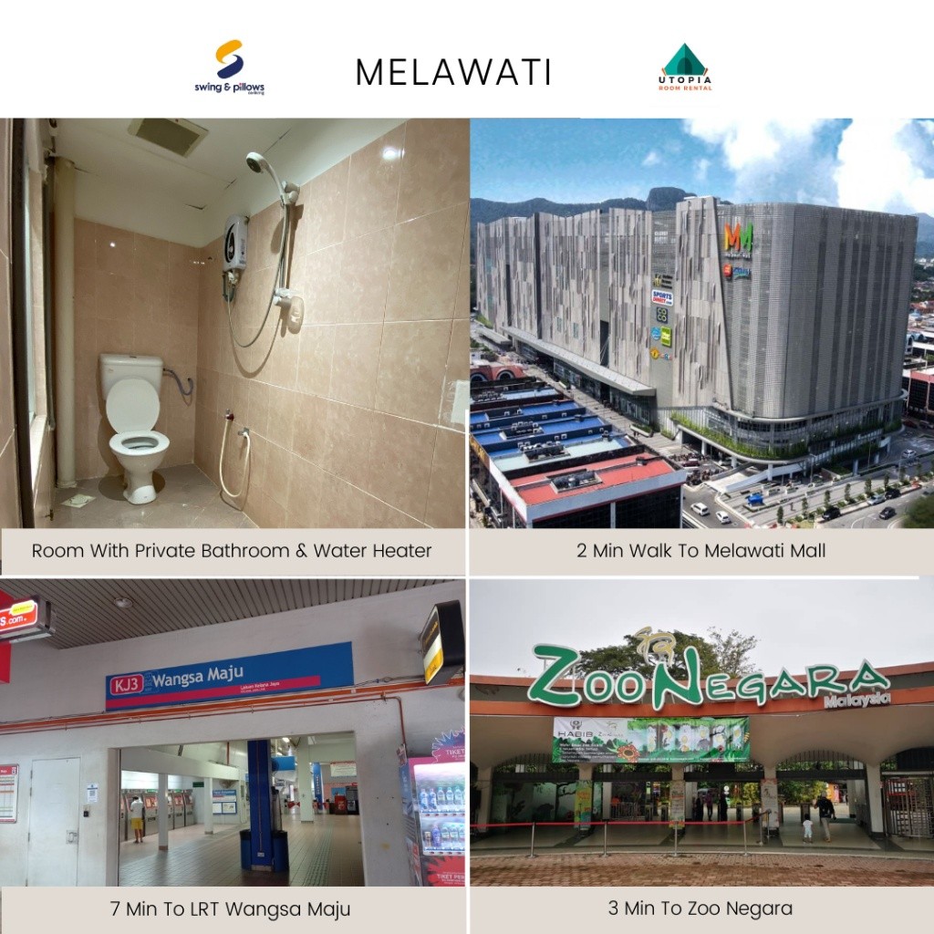 Lokasi Utama Di Melawati 📍: Bilik Hanya 3 Min Ke Melawati Mall 🛒 - Selangor - 住宅 (整间出租) - Homates 马来西亚