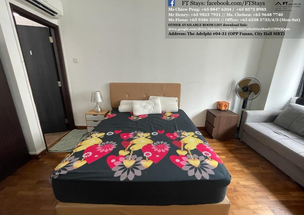 Master room/Long term rental/For 1-2 person stay only/no Owner Stayon/No Agent Fee/Cooking allowed/ Near Somerset MRT / Orchard MRT / Fort Canning MRT/ Available 12 Dec - River Valley 裡峇峇利 - 分租房間 - Homates 新加坡