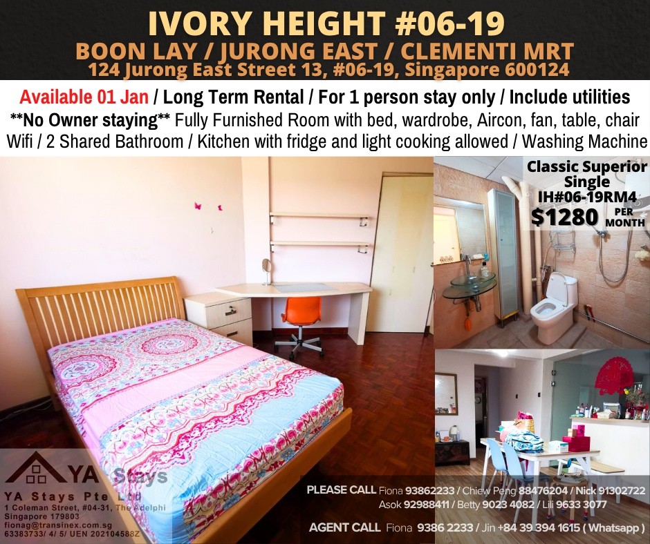 Chinese Garden MRT/Jurong East MRT - Ivory Height - Jurong East - Flat - Homates Singapore