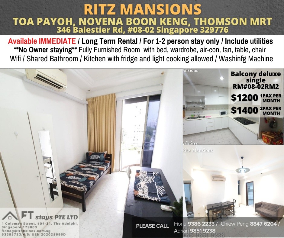 Available﻿ IMMEDIATELY - Common Room/Include Utilities/Wifi/Aircon/No Agent Fee/Light Cooking Allowed/Washing Machine - Toa Payoh 大巴窑 - 分租房间 - Homates 新加坡