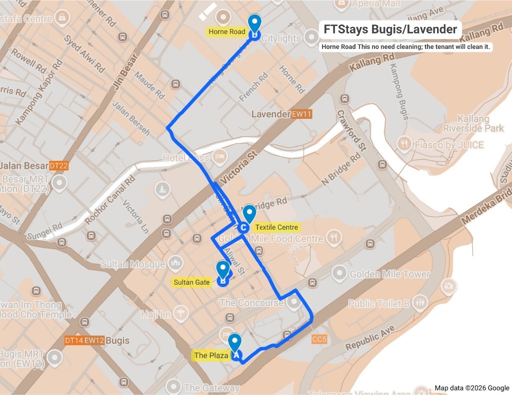 Studio for rent / Lavender, Bugis MRT / Master room / 2 pax stay / Available 11 April - Orchard 乌节路 - 独立套房 - Homates 新加坡