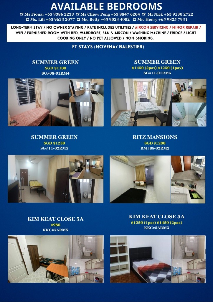 Available﻿ 22 April - Common Room/Include Utilities/Wifi/Aircon/No Agent Fee/Light Cooking Allowed/Washing Machine - Toa Payoh 大巴窑 - 分租房间 - Homates 新加坡