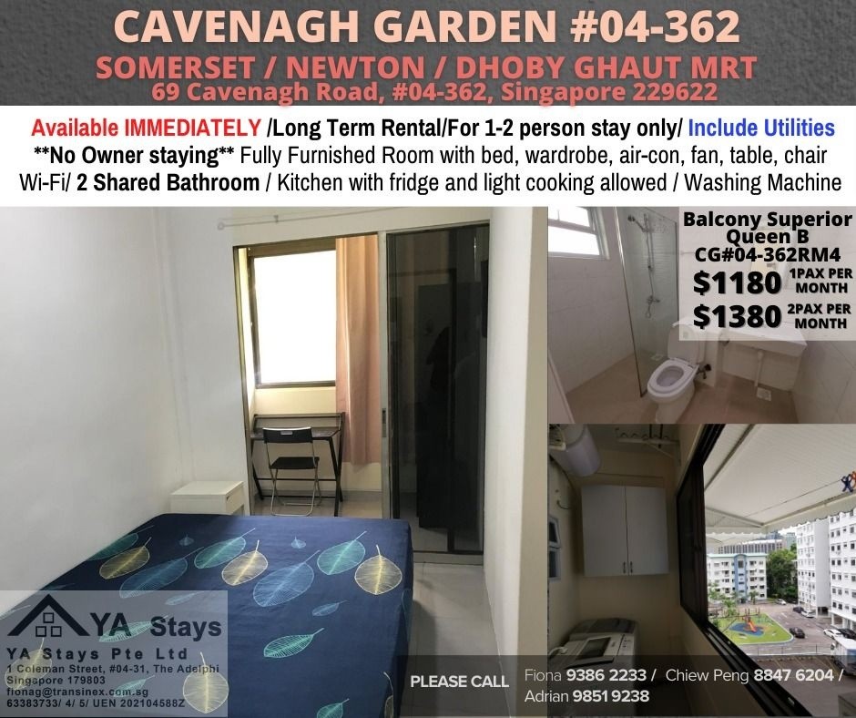 Room For Rent - Somerset, Newton,Dhoby Ghaut MRT/ Common room / 1-2 pax stay / Available﻿ IMMEDIATELY - Orchard 乌节路 - 分租房间 - Homates 新加坡
