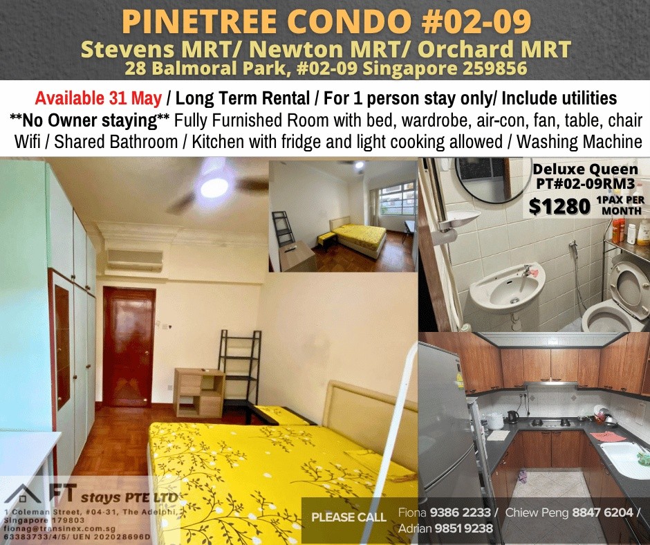 Available Immediately﻿  - Common Room/Include Utilities/Wifi/Aircon/No Agent Fee/Light Cooking Allow ed/Washing Machine - Stevens 史蒂芬 - 分租房間 - Homates 新加坡