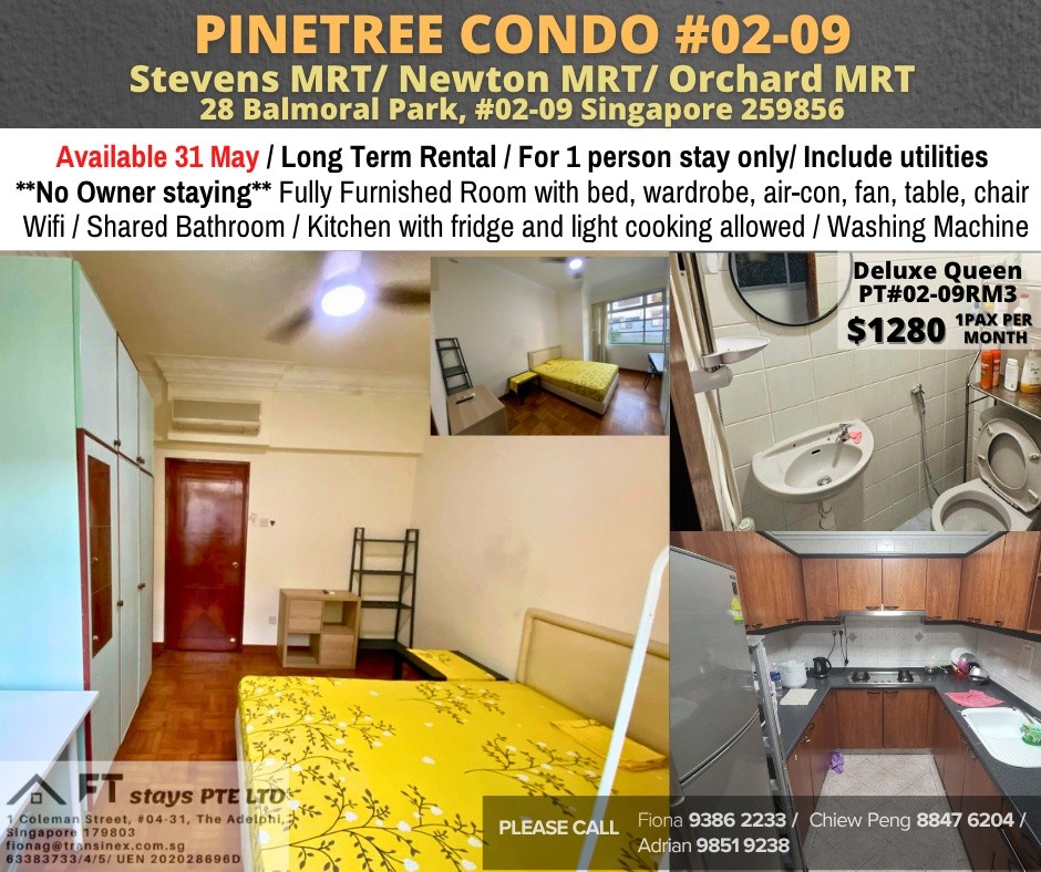 Room for Rent/28 Balmoral Park/ For 1 pax/ Available 31 May - Bukit Timah 武吉知馬 - 整個住家 - Homates 新加坡