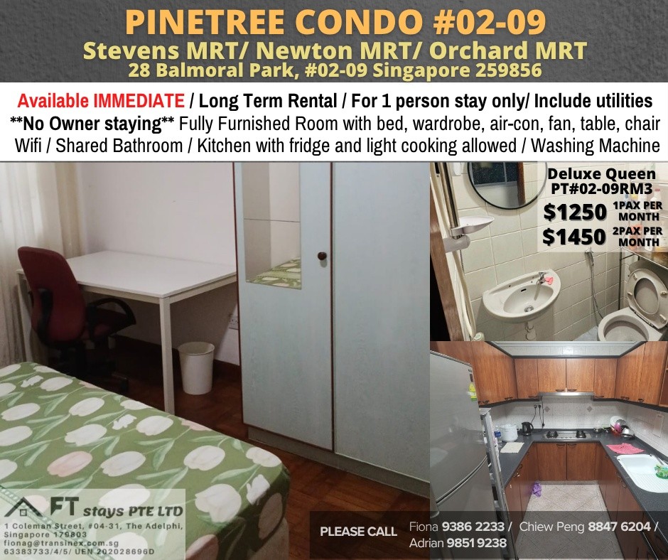 Room for Rent/28 Balmoral Park/ For 1 pax/ Available Immediately - Bukit Timah - Flat - Homates Singapore
