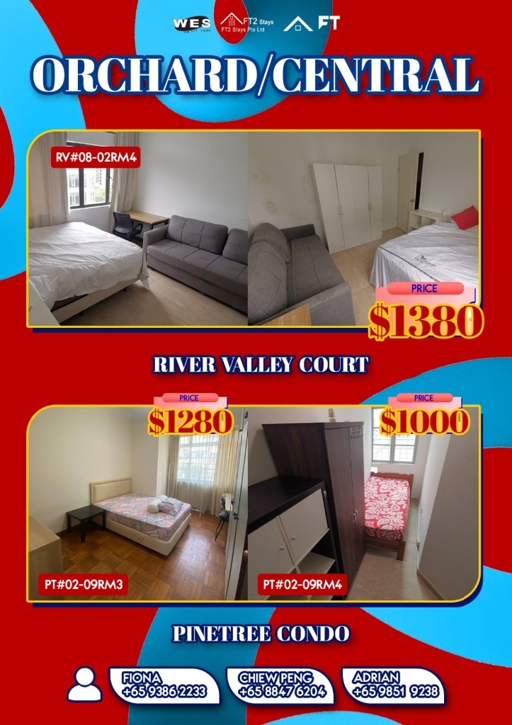 Room For Rent - Somerset, Newton/ Common room / 1 pax stay / Available﻿ July 3 - Somerset 索美塞 - 分租房间 - Homates 新加坡