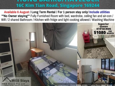 Room for rent / TIONG BAHRU/HAVELOCK / Common room / 1pax stay / Available 6 August - 16C Kim Tian Road, Singapore 169251 