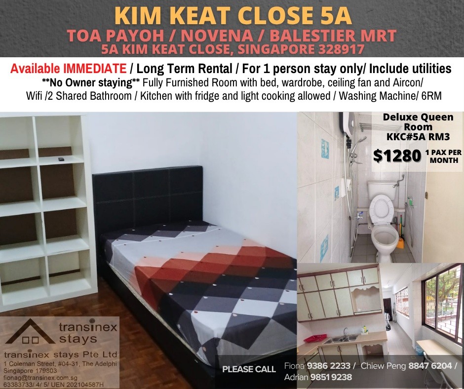 Room for rent / TOA PAYOH / NOVENA / Common room / 1pax stay / Available immediate - Toa Payoh - Bedroom - Homates Singapore