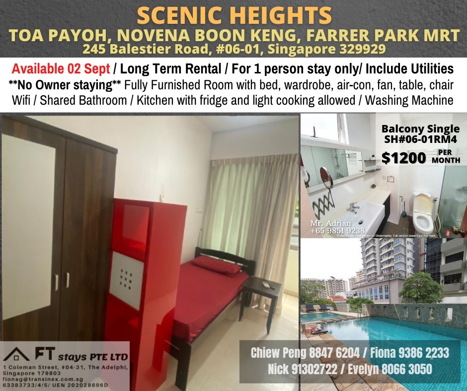Room for rent / NOVENA / Common room / 1pax stay / Available Sept 2 - Novena 諾維娜 - 分租房間 - Homates 新加坡