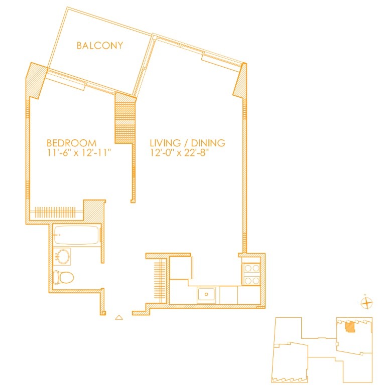 纽约曼哈顿中城一室一厅出租$4425/月包水暖 -  - Flat - Homates United States